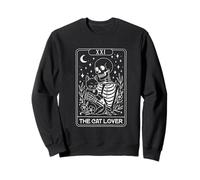 Squelette Tarot The Cat Lover Gothic Witch Sweatshirt