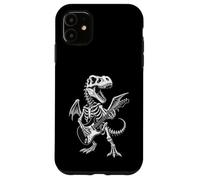 Squelette Trex Guitare électrique Dinosaure Halloween Garçons Filles Coque pour iPhone 11