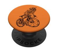 Squelette Vélo Drôle Biker Cycliste Ride Bike PopSockets PopGrip Adhésif