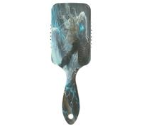 Squelette Wizard Peigne à cheveux avec coussin antistatique, brosse à cheveux saine, brosse à cheveux humide et sèche