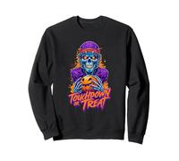 Squelette Zombie Effrayant Football Halloween Sweatshirt