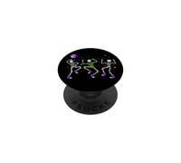Squelettes dansants effrayants d'halloween PopSockets PopGrip Adhésif