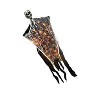 Squelettes de pose réglables effrayants - Décoration spirituelle en ABS robuste à suspendre pour arbre de fenêtre - Pour Halloween - Pour l'intérieur et l'extérieur