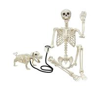Squelettes pour Halloween Accessoire Réaliste Corps Complet à Os Mobiles | Ensemble de Squelettes pour Halloween Pour Maison Extérieur Porche Fête Maison Hantée