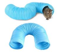 SquEqu Lot de 2 tubes et tunnels pliables pour hamster, cochon d'Inde, chinchillas, gerbilles, souris, furets, lapins, petits animaux, rats