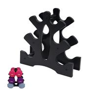 SquEqu Support d'haltères en néoprène pour haltères - Support de rangement en plastique léger - 6 positions - Pour haltères de 0,5 à 14,5 kg - Gym Fitness