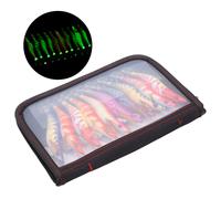 Squid Bait Wooden Shrimp Jig Hook,leurre de peche Hard Bait Shrimp Wood Bait,Hard Bait Squid Jig,leurre artificiel a crevettes en bois avec sac,leurre artificiel a crevettes en bois,leurre de peche Wo