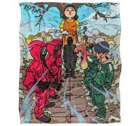 Squid Game Anime Standoff Plaid Ultra Doux au Toucher Soyeux - 152 x 127 cm
