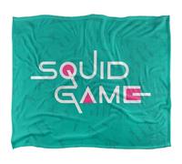 Squid Game Couverture Ultra Douce Aqua Logo au Toucher, 152 x 127 cm