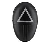 Masque triangle de jeu de calamars officiels - Accessoires de costume - Taille adulte, comme sur l'image, taille unique