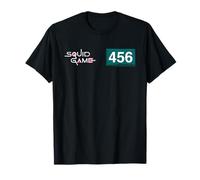 Squid Game Player 456 Numéro et logo T-Shirt