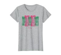 Squid Game Poupée Rouge Clair Vert Clair T-Shirt, Femme, Gris Chiné, XS