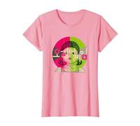 Squid Game Red Light Green Light Doll Coréen Texte Logo T-Shirt, Femme, Rose, 3XL