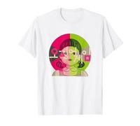 Squid Game Red Light Green Light Doll Coréen Texte Logo T-Shirt, Homme, Blanc, XL