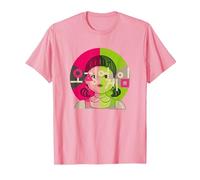 Squid Game Red Light Green Light Doll Coréen Texte Logo T-Shirt, Homme, Rose, L