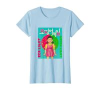 Squid Game Red Light Green Light T-Shirt, Femme, Bleu Céleste, S