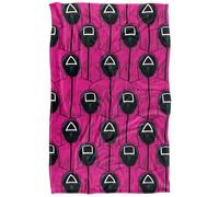 Squid Game Rose Guards Pattern Plaid Ultra Doux au Toucher Soyeux - 91 x 147 cm