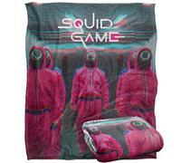 Squid Game Rose Guards Scene Plaid Ultra Doux au Toucher Soyeux - 152 x 127 cm