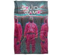 Squid Game Rose Guards Scene Plaid Ultra Doux au Toucher Soyeux - 91 x 147 cm
