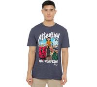 Squid Game Season Three Attention Anime Unisex T Shirt, Heather Navy, Bleu Marine chiné, 3XL Mixte