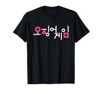 Squid Game T-Shirt Officiel Logo Noir Taille S Unisex Adulte