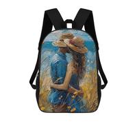 Squid in Paint Sac à Dos Imprimé 3D Sac à Dos Scolaire pour Garçons, Sac à Dos de Voyage à Grande Capacité Sac à Dos Livre, Sac à Dos Scolaire pour Garçons, Mochila, Love At The Beach, 17"