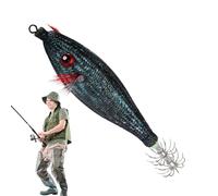 Squid Lure - Leurre phosphorescent dans l'obscurité, appât de calcaire fluorescent portable pour pieuvre, maquereau, eau salée, pêche de nuit