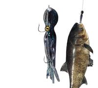 Squid Soft Lure Jig - Glow Lead Head Octopus Bait | Deep Sea Fishing Tackle