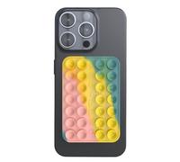 SQUIDPRO® Support de téléphone portable en silicone, autocollant, compatible avec tous les téléphones portables iPhone et Android courants ou autres téléphones portables iPhone et Android ou étuis de