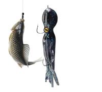 Squids Squid Fishing Lures | Artificial Glowing Fast Sinking with Double Ho