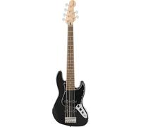 Squier by Fender Affinity Jazz Bass VI, touche en laurier, noir métallique