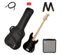 Squier by FENDER Affinity Precision Bass PJ Pack Maple Black + Gig Bag