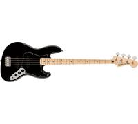 Squier by Fender Affinity Series Guitare Jazz Bass, touche en érable, plaque de protection noire, noir, Inclus des Cours Virtuels Gratuits sur Fender Play