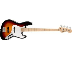 Squier by Fender Affinity Series¹ Jazz Bass®, touche en érable, plaque de protection blanche, 3 couleurs Sunburst, Inclus des Cours Virtuels Gratuits sur Fender Play