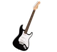 Squier by Fender Debut Stratocaster Guitare Électrique Débutant, Noire | Guitare électrique d'entrée de gamme pour débutants et enfants, cours virtuels gratuits, manche facile à jouer