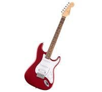 Squier by Fender Debut Stratocaster HSS Guitare Électrique Débutant Rouge | Guitare électrique pour débutants, cours virtuels gratuits inclus, manche facile à jouer, micros HSS