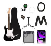 Squier by Fender Debut Stratocaster Pack Guitare Électrique Débutant, Noir