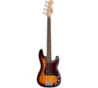 Squier by Fender Mini Precision Bass Guitar, basse de courte gamme pour débutants pour enfants ou voyageurs, comprend des cours virtuels gratuits, 3 Colour Sunburst