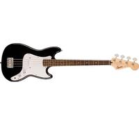 Squier by Fender Sonic Bronco Basse Électrique Débutant, Noir | Guitare basse courte échelle, touche en laurier, pickguard blanc, cours virtuels Fender Play inclus, idéale débutants