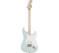 Squier by Fender Sonic Strat HT H Guitare Électrique Érable, Sonic Blue | Guitare électrique débutant, manche érable, humbucker simple, hardtail, pickguard blanc, idéale rock & indie