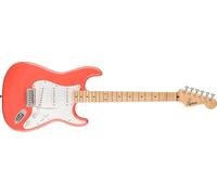 Squier by Fender Sonic Stratocaster Guitare Électrique Débutant Coral | Guitare électrique d'entrée de gamme, manche facile à jouer, cours virtuels gratuits inclus, idéale pour les débutants