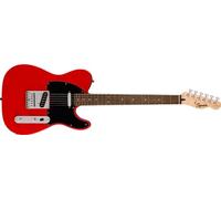 Squier by Fender Sonic Telecaster, Guitare Electrique, Touche en Laurier, Plaque de Protection Noire, Rouge Torino