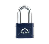 Squire HSQSLP5015 Stronglock Plus 50/1,5 Cadenas laminé 50 mm de long avec anse en acier trempé - Résistant aux intempéries - Idéal pour chaînes, portails, abris de jardin et casiers - Argenté