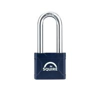 Squire HSQSLP5025 Stronglock Plus 50/2.5 Cadenas laminé 50 mm de long avec anse en acier trempé - Résistant aux intempéries - Idéal pour chaînes, portails, abris de jardin et casiers - Argenté