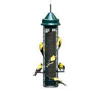 Squirrel Buster Mangeoire à Oiseaux Anti-écureuils avec 4 perchoirs en métal et 8 Ports d'alimentation, capacité de graines de Chardon/Nyjer de 1 kg