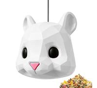 Squirrel Head Feeder - Animal Face Reusable Feeding Station | Playful Animal Face Design Creates A Fun, Engaging Feeding Station While Holding Nuts, Seeds, And Treats For Backyard
