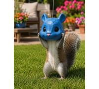 Squirrel Head Feeder for Outside, Funny Big Head Squirrel Feeder
