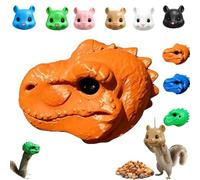 Squirrel Head Feeder, Funny Animal Face Hanging Feeder, Multiple Colors and Styles Available, 3D Printing Process, Animal Face Mask Shell for Patio Backyard Watching and Novel，1pc-g