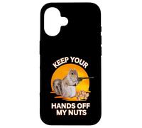 Squirrel Hey Keep, ton drôle et sarcastique amoureux des écureuils au coucher du soleil Coque pour iPhone 16