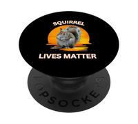Squirrel Lives Matter drôle sarcastique coucher de soleil amoureux des écureuils PopSockets PopGrip Adhésif